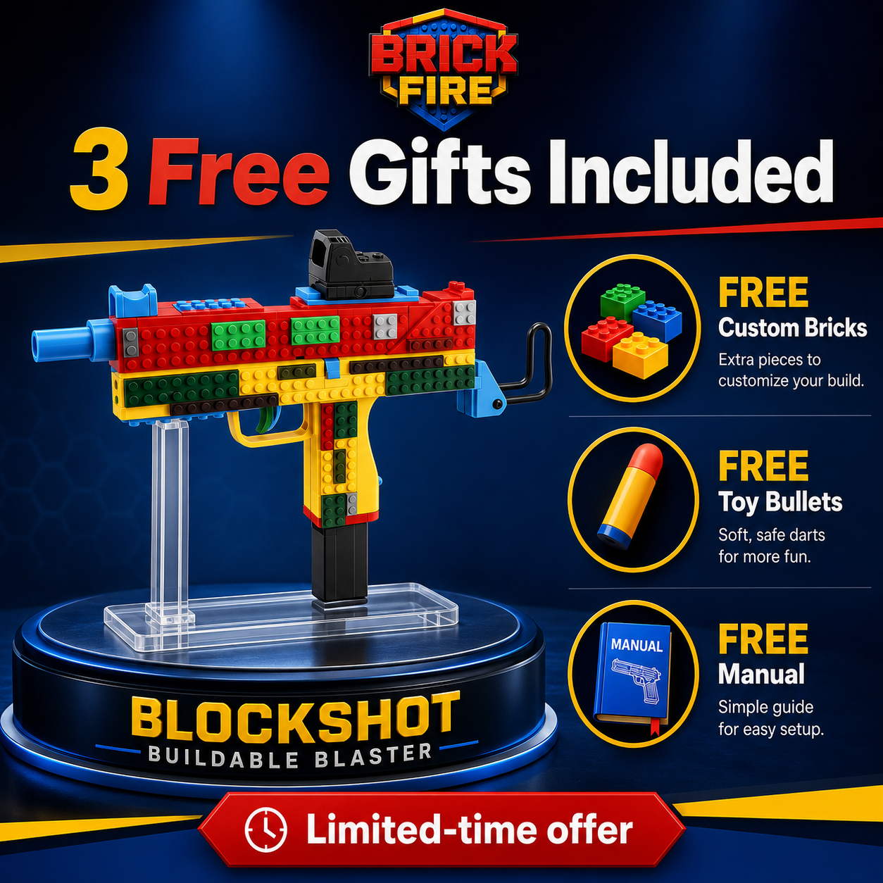 BlockShot™ Blaster — by The BrickFire™